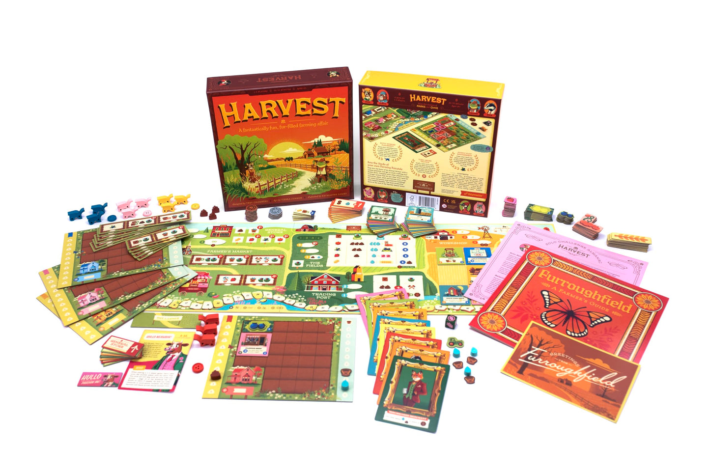 Keymaster Games Harvest | Strategy Board Game for Adults, Families, and Couples | Cozy Farming Experience | Easy-to-Learn | Quick 60-Minute Play