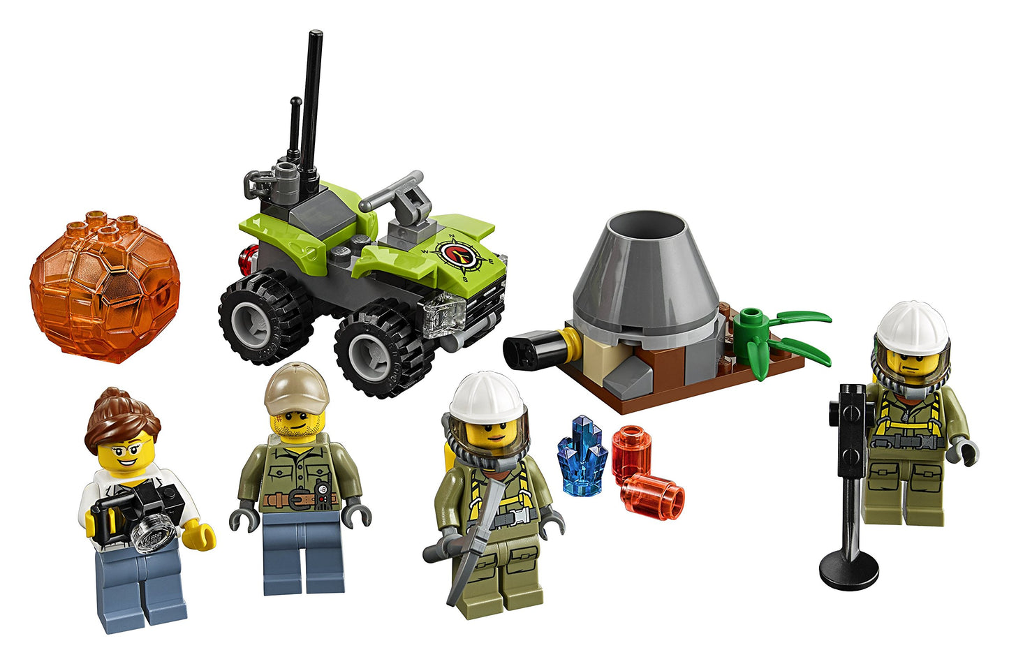 LEGO City Volcano Explorers 60120 Volcano Starter Set Building Kit (83 Piece)