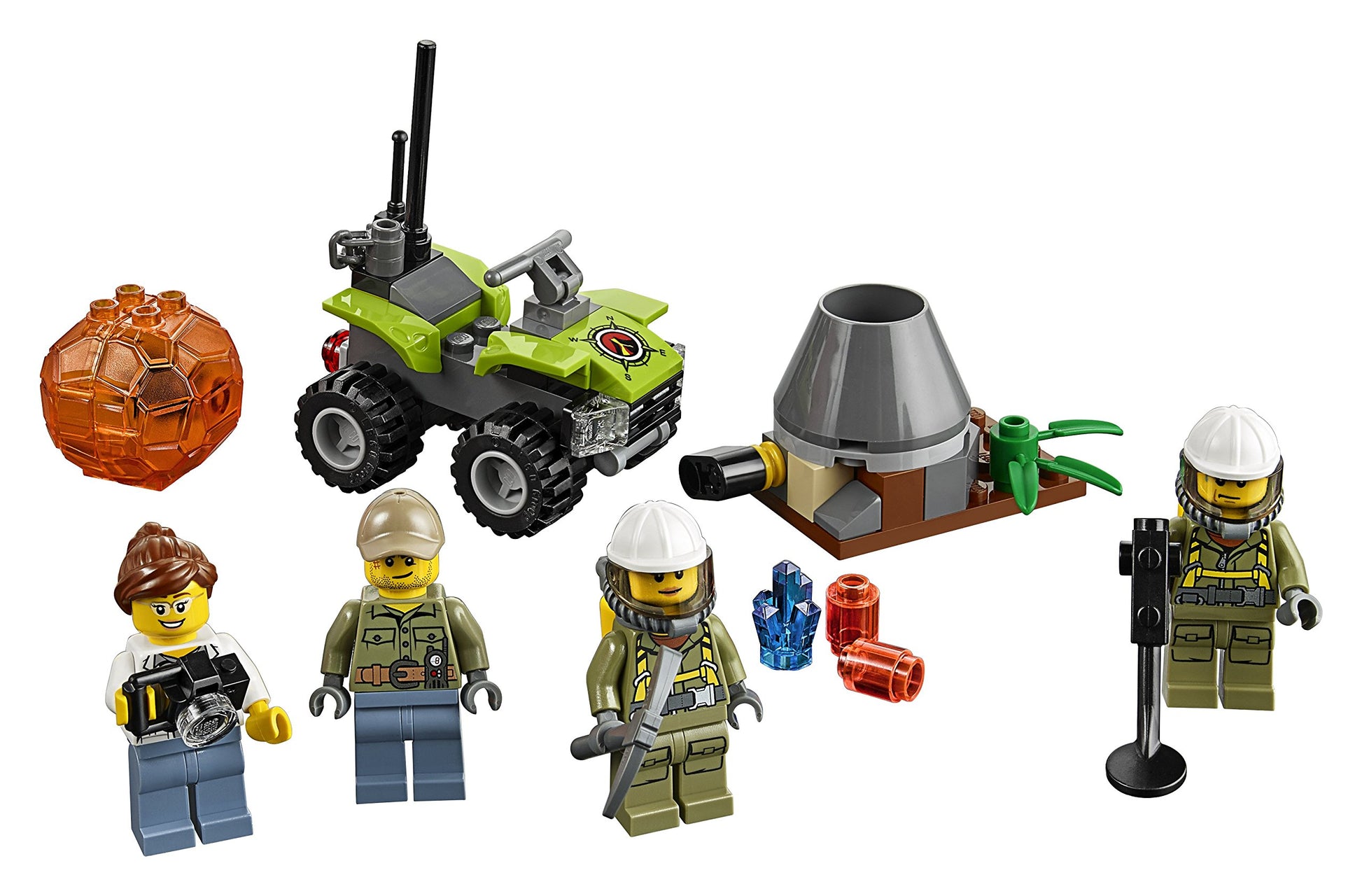 LEGO City Volcano Explorers 60120 Volcano Starter Set Building Kit (83 Piece)