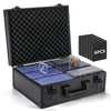 Trading Card Storage Box for 3" X 4" 35pt Toploaders 600+, Sturdy Secure Large Capacity Hard Case with 6 Foam Stoppers, Fits Toploader Magnetic