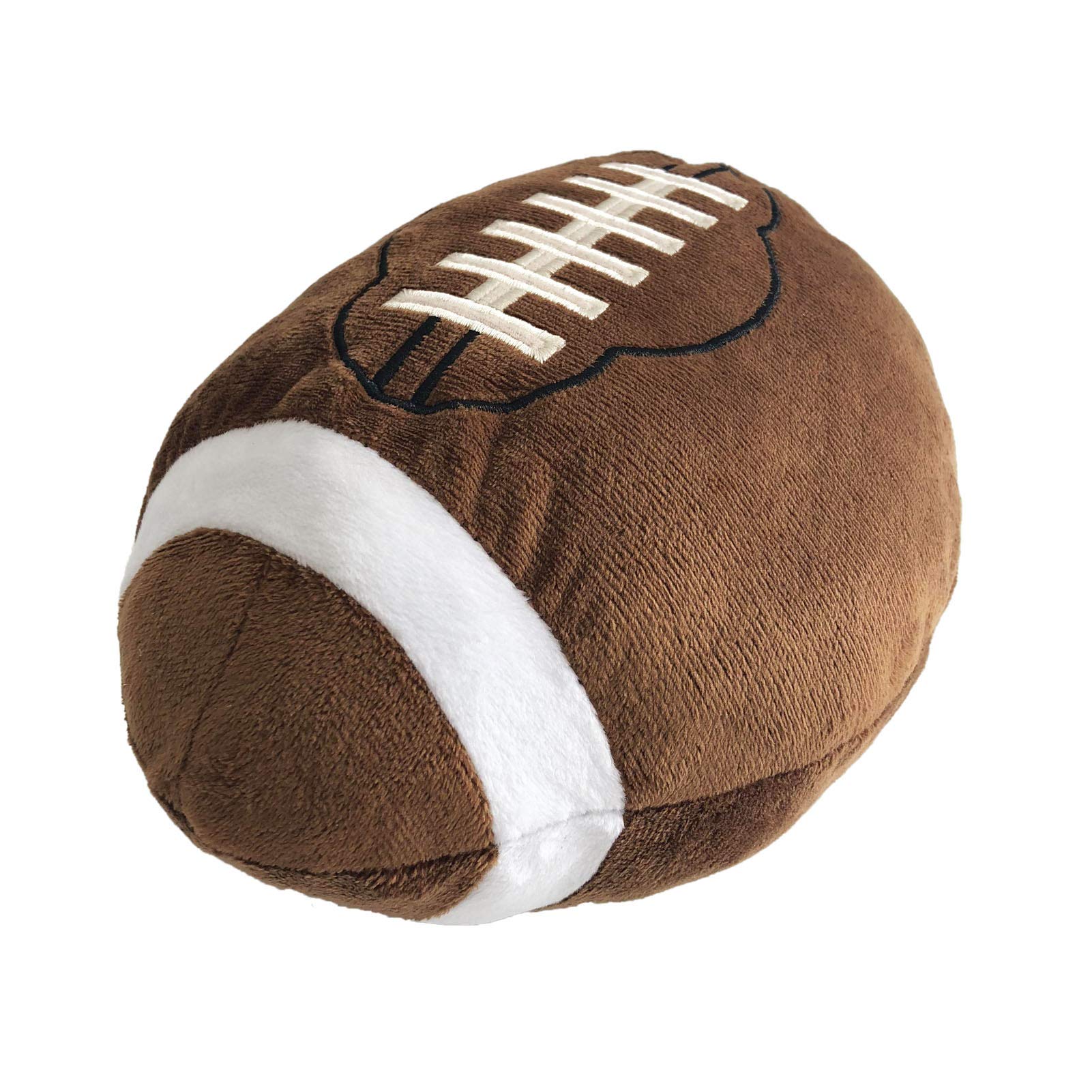 CHORONMO Football Plush Pillow Fluffy Durable Football Pillows Stuffed Football Throw Pillow Soft Sports Ball Interactive Football Creative Room Decor