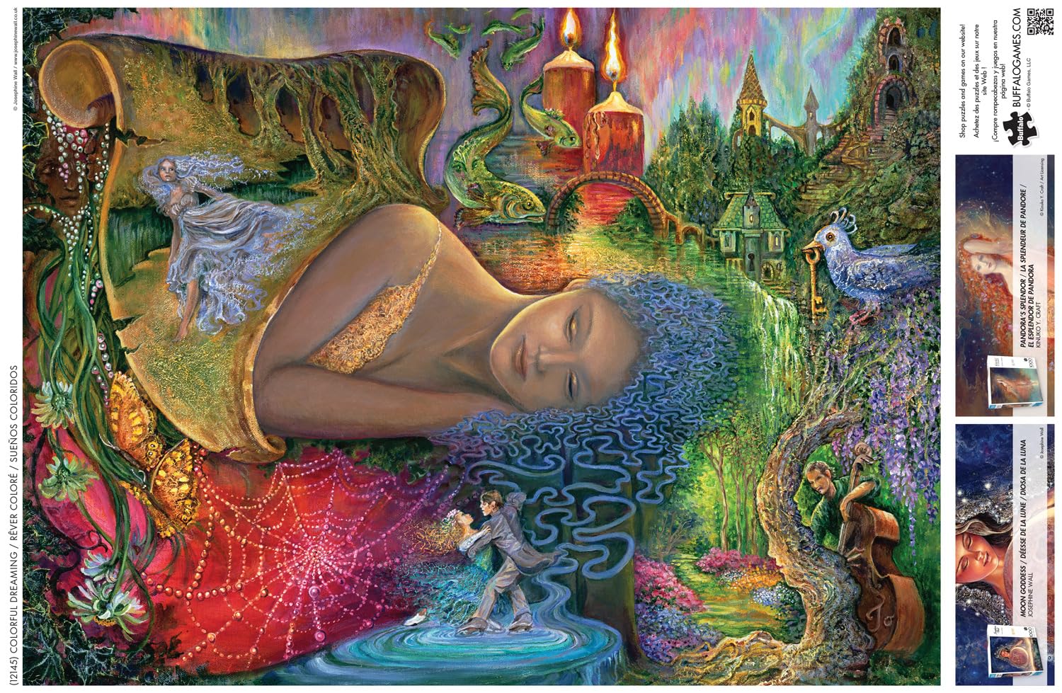 Buffalo Games - Colorful Dreaming - 1000 Piece Glitter Jigsaw Puzzle