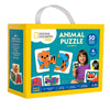 National Geographic Kids Animal Puzzle Games - 50 Matching Puzzle Cards for Toddlers, 4 Educational Toddler Matching Games, Portable Early Learning