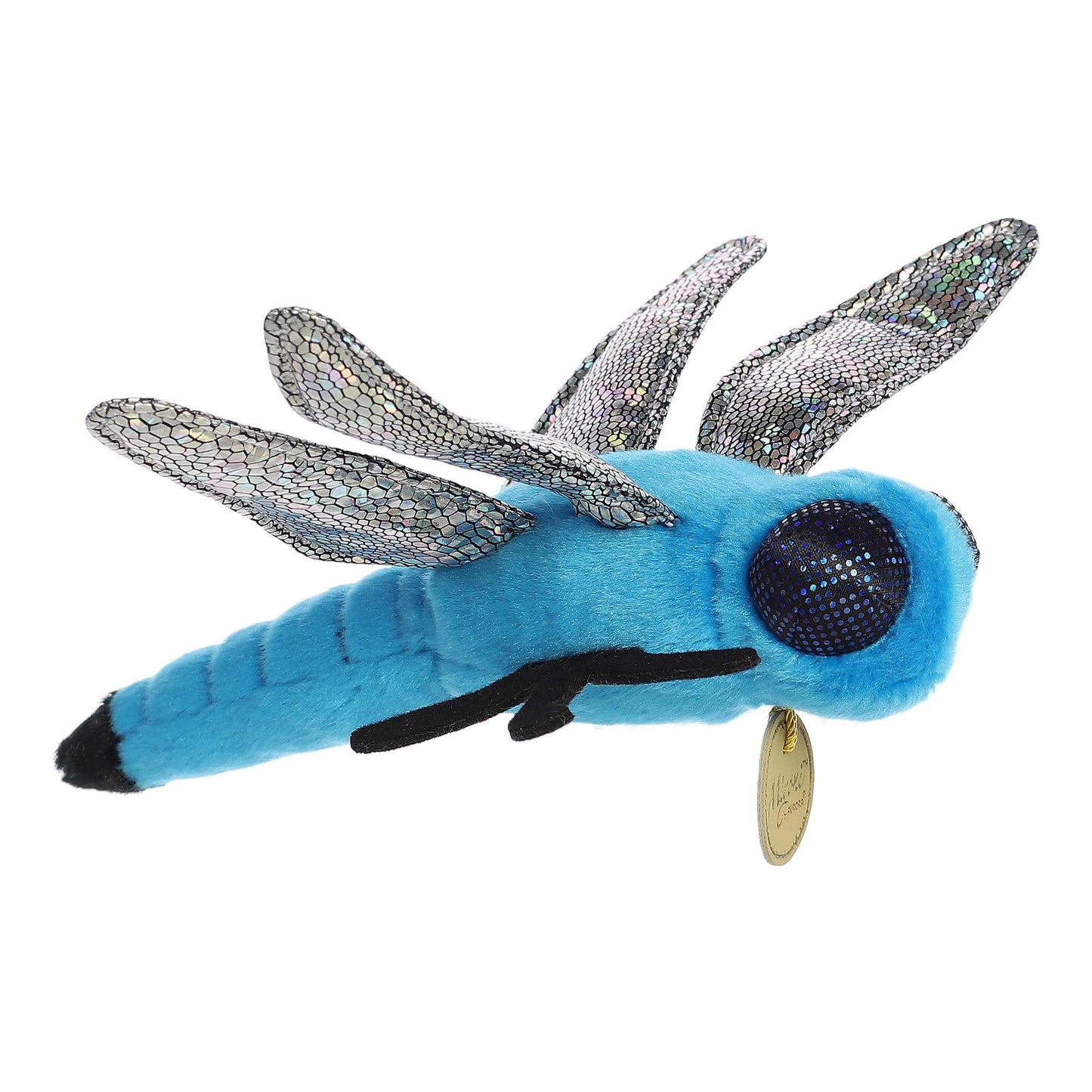 Aurora® Realistic Miyoni® Blue Dasher Dragonfly Stuffed Animal - Lifelike Details Make a Cherished Companion - Perfect for Decorating Bedrooms or