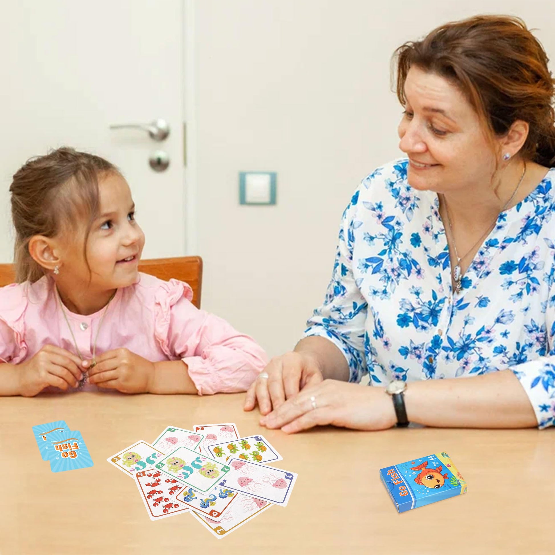 Card Games,Go Fish,Old Maid Card Game for Kids Toddler,2 Decks of Classic Fun Card Game for Game Nights and Family Gatherings,Great Gifts for Birthday