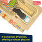 Kidzlane Boy Wooden My Body Puzzle for Toddlers & Kids - 29 Piece Boys Anatomy Puzzle Kid Play Set - Anatomy for Kids, Skeleton Toys for Children Ages