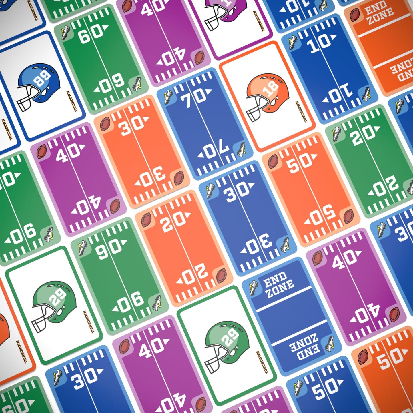 TOUCHDOWN The Card Game - Fast-Paced, Football Themed Card Game that Anyone Can Play, 2-4 Players, Fun Card Games for Adults, Kids, Families and Game