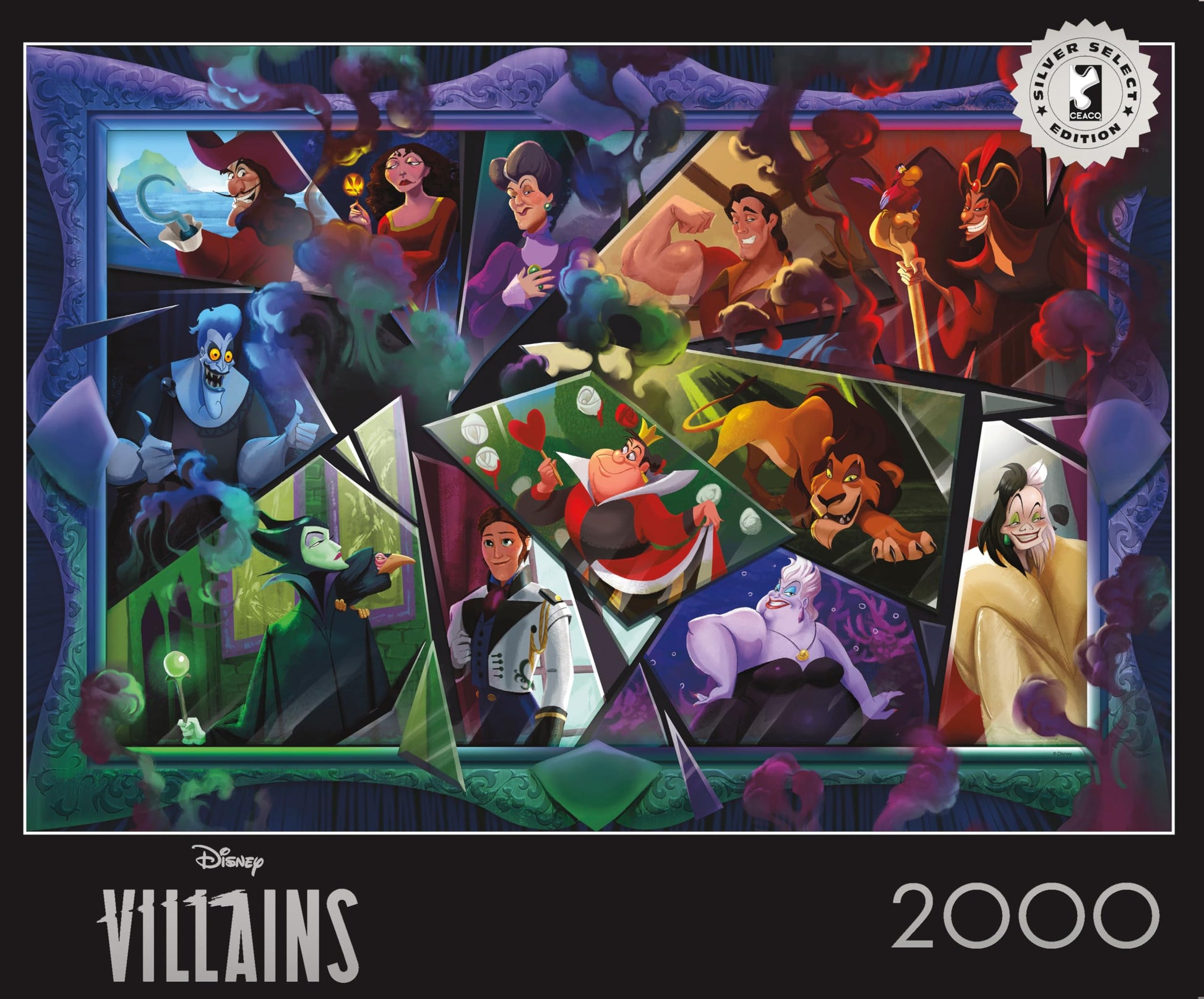 Ceaco - 2000 Piece Disney Silver Select Villains Jigsaw Puzzle