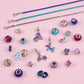 Make It Real - Halo Charms Bracelets True Blue - DIY Charm Bracelet Making Kit - Friendship Bracelet Kit with Beads, Charms & Cord - Arts & Crafts