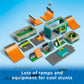 LEGO My City Street Skate Park Building Toy Set, Includes a Skateboard, BMX Bike, Scooter and in-line Skates, Plus 4 Minifigures for Pretend Play, Fun
