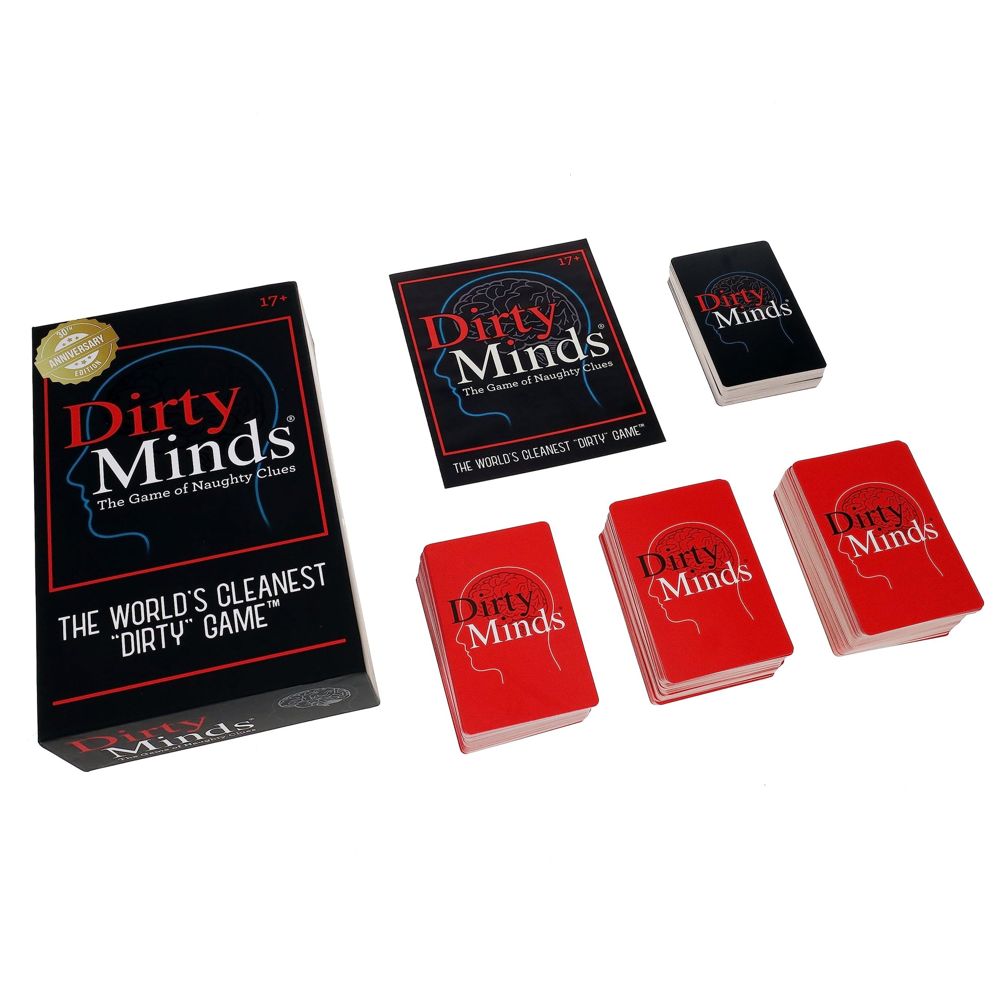 TDC Games Dirty Minds Card Game, Hilariously Twisted Party Card Games, Bachelorette Parties, Perfect for Game Night, Naughty Clues with Clean Answers
