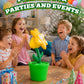 Flower Bubble Machine Automatic Bubble Maker with LED Lights and Music,Portable Bubble Machine for Garden Party, Wedding,Outdoor Picnic Summer Yard