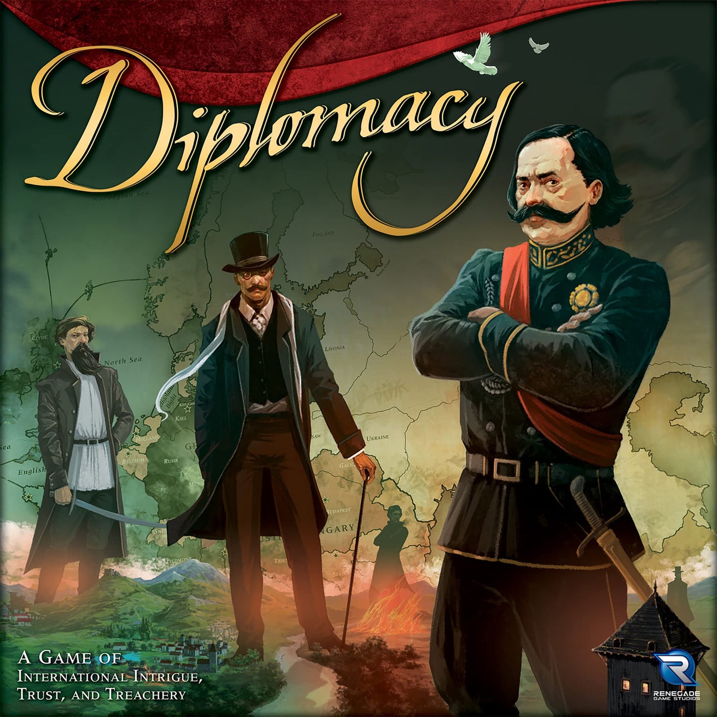 Renegade Game Studios Diplomacy Board Game by Renegade - Strategy Game of Alliances & Betrayal, European Negotiation Game Ages 12+, 2-7 Players