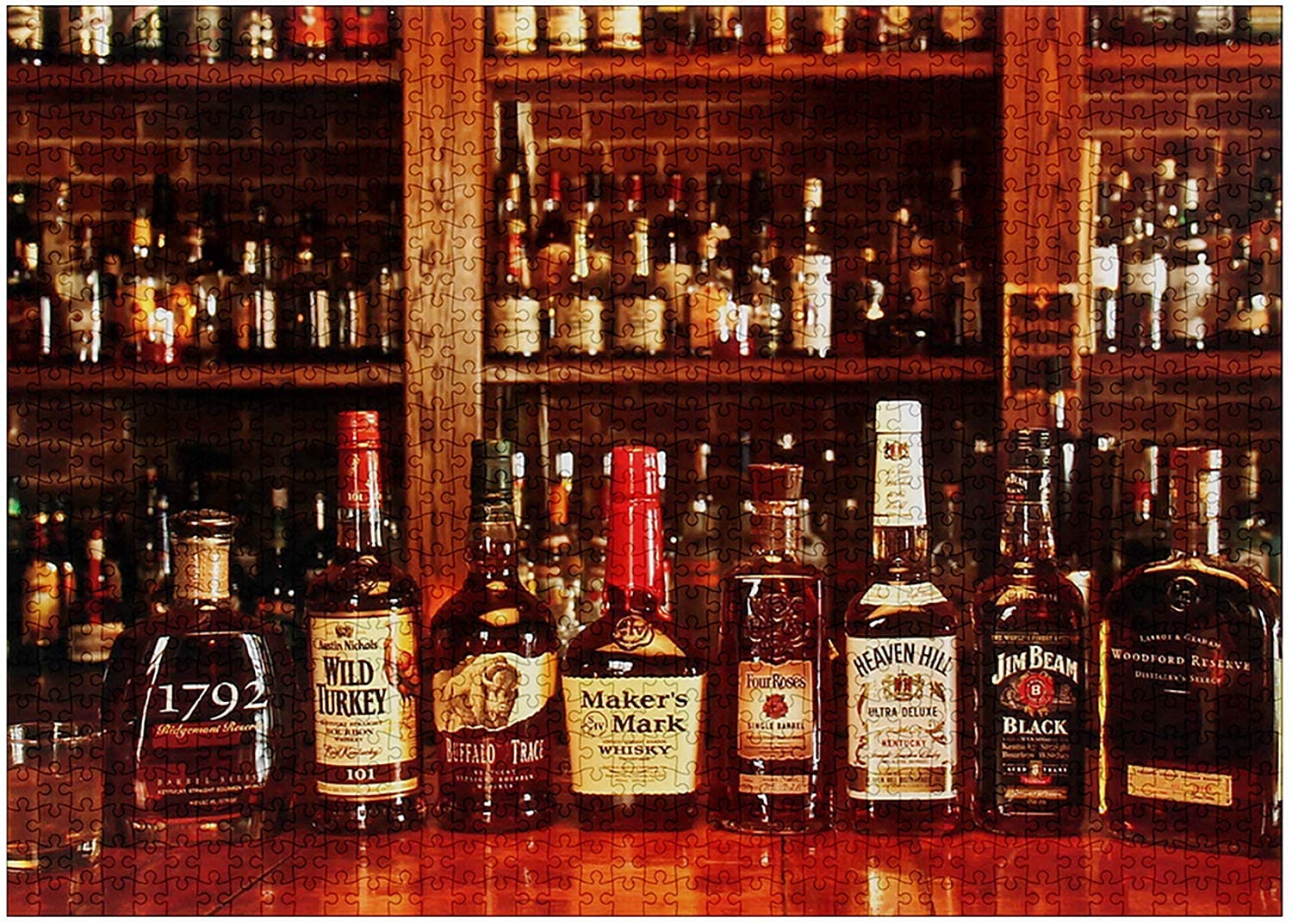 yoofun Adult Puzzles, Whiskey Puzzles for Adults - 1000 Piece Jigsaw