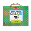 Melissa & Doug Natural Play: Play, Draw, Create Farm, Drawing Activity Set & Magnet Kit - Reusable Mess-Free Travel Activity Toy for Ages 3+(45