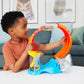 Hot Wheels Monster Trucks Corkscrew Shark Smash Track Set & 1:64 Scale MEGA-Wrex Toy Truck