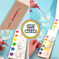 Hello Kitty & Friends Sanrio Watercolor Art Pad with 20 Unique Pages, Mini Paintbrush & 6 Less Mess Watercolor Paint Colors, Great Travel Activities