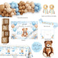 Bear Baby Shower Decorations Party Supplies, We Can Bearly Wait Baby Shower Decoration, Backdrop Balloon Arch Box Mom to Be Sash Dad to Be Pin