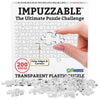 Funwares ImPuzzable Clear Acrylic Puzzle, 200 Pieces, Impossible Jigsaw