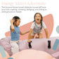 PLAYSMOL Course Large Bounce House with Dual Slides, Inflatable Obstacle Course for Kids Ages 3-8, Features Basketball Hoops, Double Tunnels