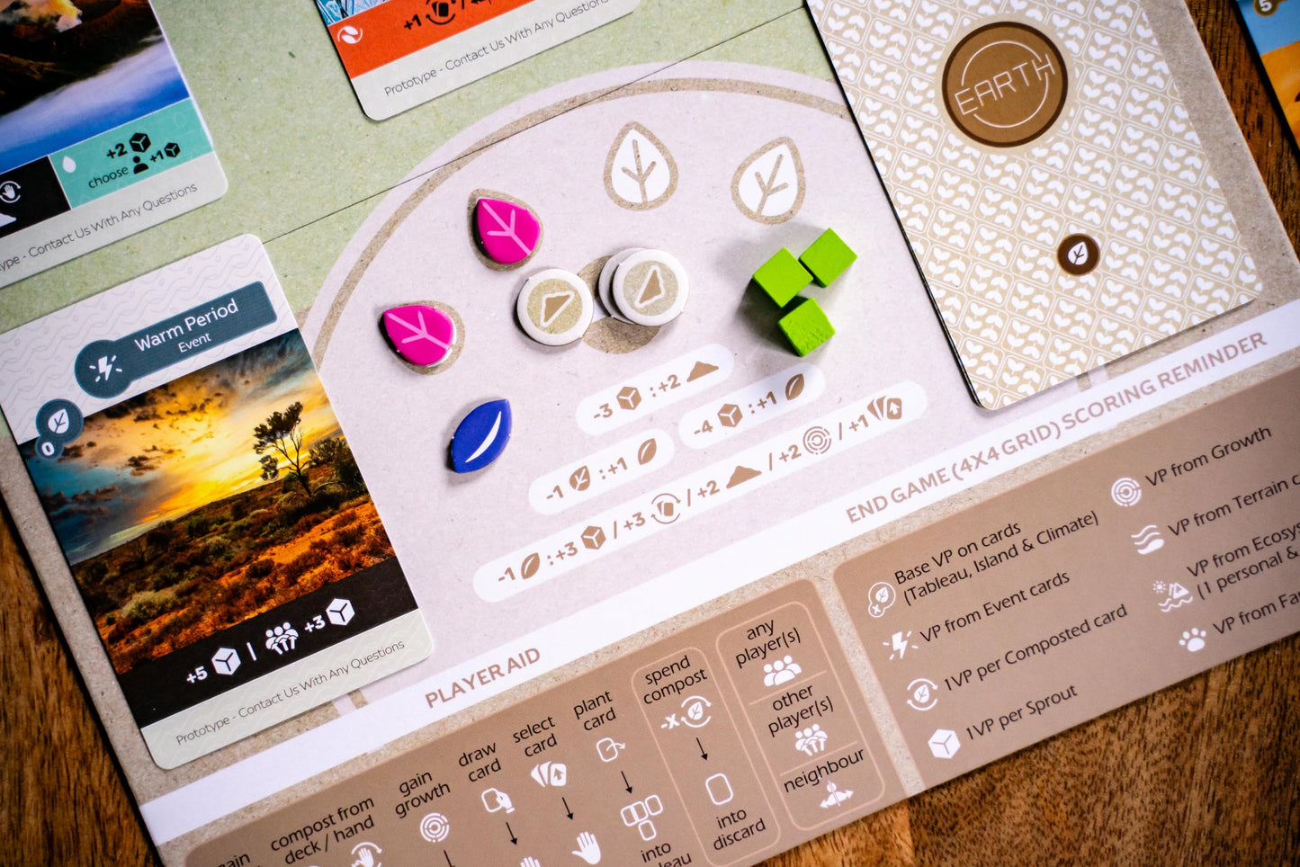 Inside Up Games Earth: Abundance Expansion | Board Game Expansion | Ecosystem Building, Card Drafting, Action Selection | 1 to 6 Players | 45-90