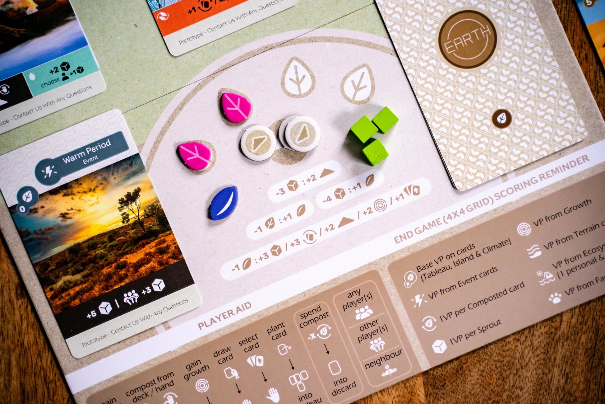 Inside Up Games Earth: Abundance Expansion | Board Game Expansion | Ecosystem Building, Card Drafting, Action Selection | 1 to 6 Players | 45-90