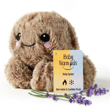 Warm Pals Baby Spider, Small 3x5 Microwavable Comfort, Heated Plushie for Warmth, Calming Anxiety, Relaxing Bedtime Snuggles and Cozy Toys for Kids