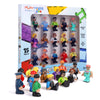 Playmags Magnetic Figures Community Set of 15 Pieces - 2 Inches Play People Perfect for Magnetic Tiles Building Blocks - STEM Learning Toys Children