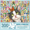 Bits and Pieces 300 Piece Puzzles for Adults 300 Large Pieces 18" x 24" Jigsaw Puzzles, Cats Kitten, No 2 Pieces Alike, Cat Collage