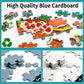1000 Piece Puzzle for Adults, Colorful Botanical Fantasy Garden with Birds & Houses, Premium Matte Finish, Thick Blue Cardboard, Fun and Challenging