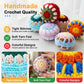 3 Pack Crochet Footbags Hacky Set