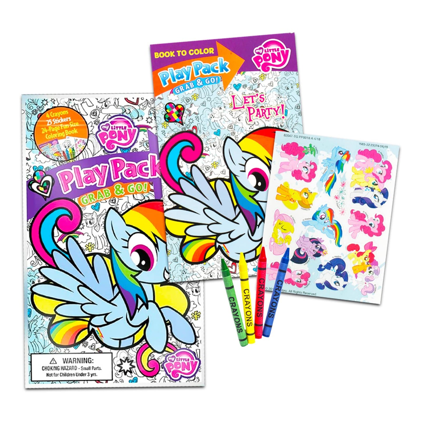 My Little Pony Sticker by Number Book Set - MLP Coloring Activity Book Bundle with Sticker Mosaic, Play Pack, More | MLP Activities for Kids