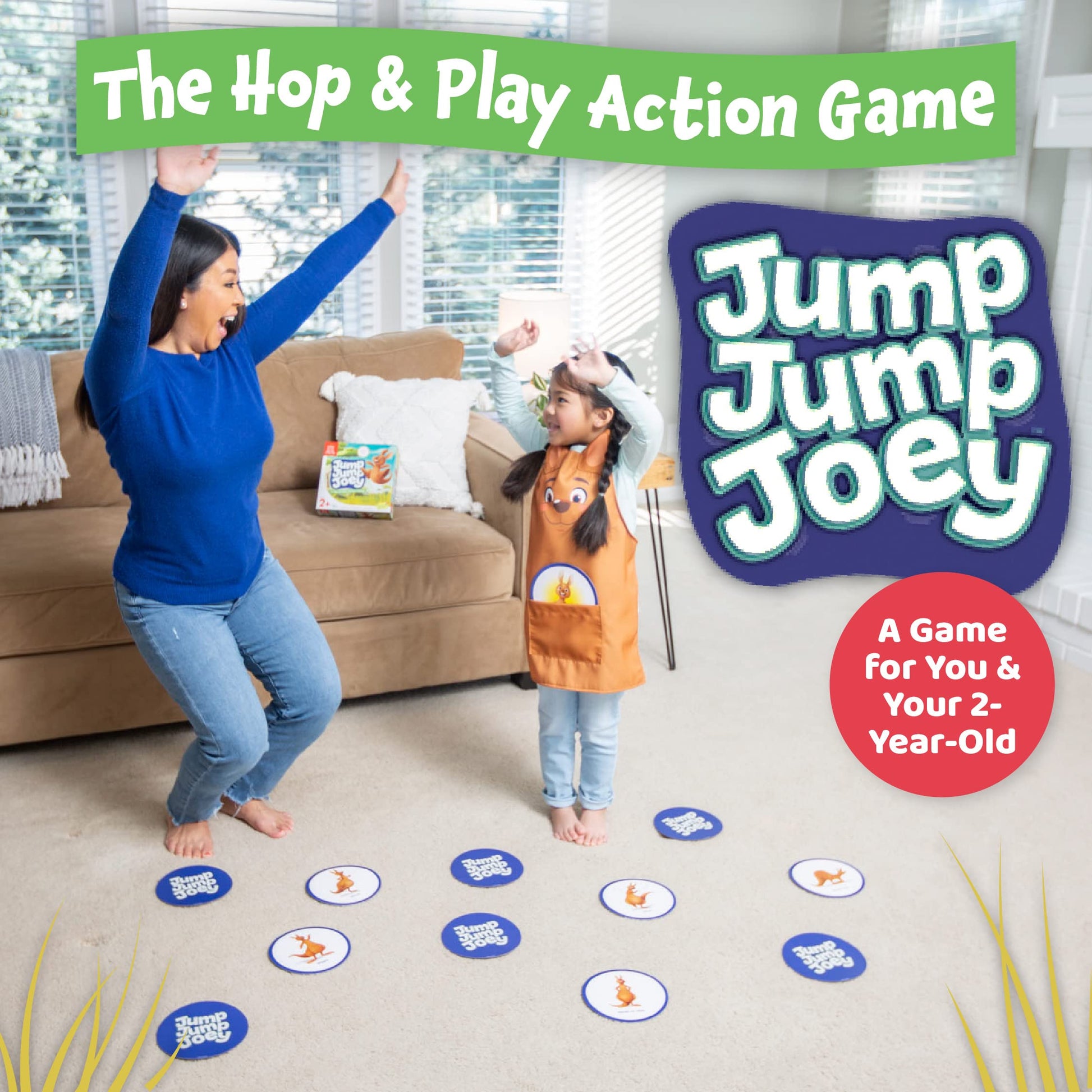 Peaceable Kingdom Jump Jump Joey First Game for Toddlers Interactive Play with Parent Ages 2+ (14194072)