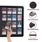 Snekdy premium 1024-pocket trading card binder, 16-pocket cards album, waterproof PU-leather Cover album with side loading, holds gaming, baseball