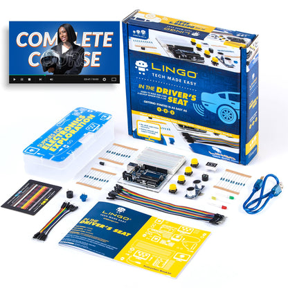 LINGO STEM Coding Kit - Build & Code Your Own Backup Sensor for Car - Learn Coding with Step-by-Step Guides - STEM Projects for Ages 13+ Years