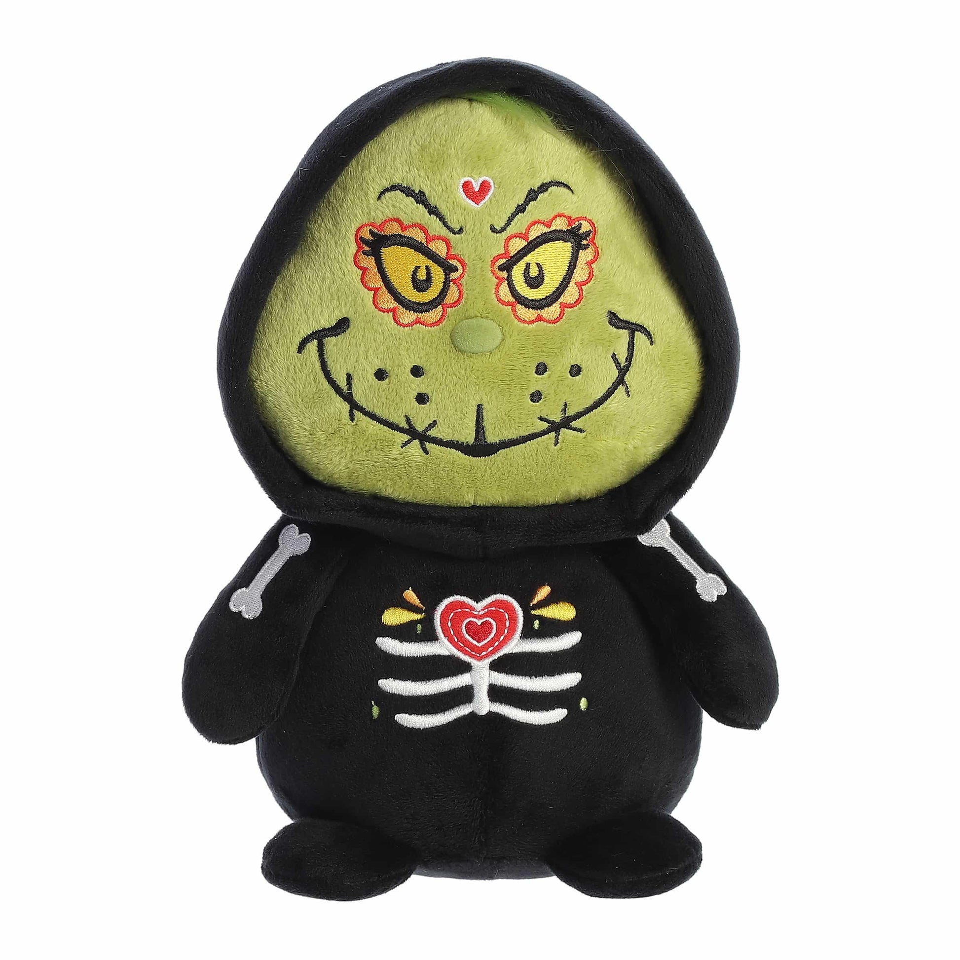 Aurora® Whimsical Dr. Seuss™ Día De Los Muertos Grinch Stuffed Animal - Officially Licensed Plush for Decorations and Play - Perfect for Kids