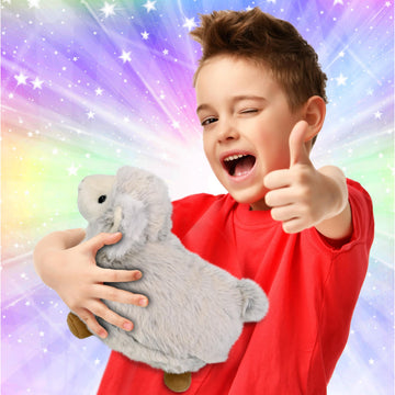 DolliBu White Sheep Stuffed Animal - Super Soft Stuffed Sheep Plush Toy for Girls and Boys, Cute and Cuddly Toy Sheep, Realistic Farm Stuffed Animal