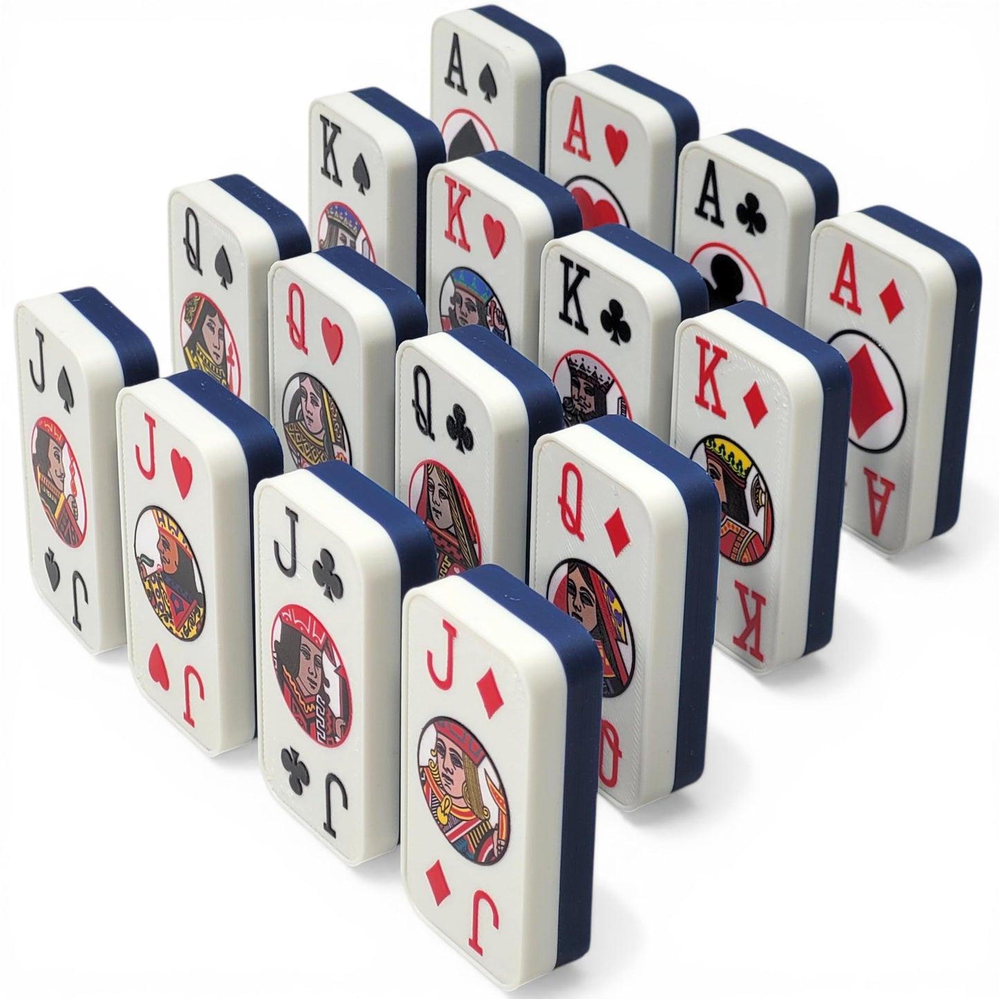 Cardian Poker Dominoes, Playing Cards: Standard 52+2 Jokers, US Made (Blue)