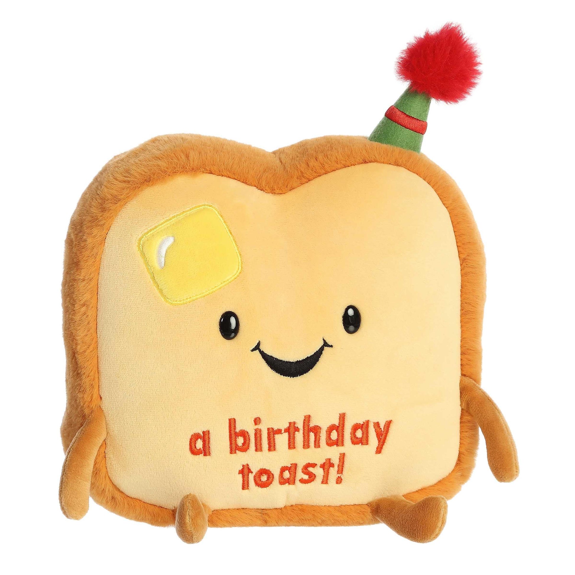Aurora® Witty JUST Sayin'™ A Birthday Toast™ Stuffed Animal - Expressive Characters for Decorative Charm - Quirky Birthday Gifts for Kids and Adults