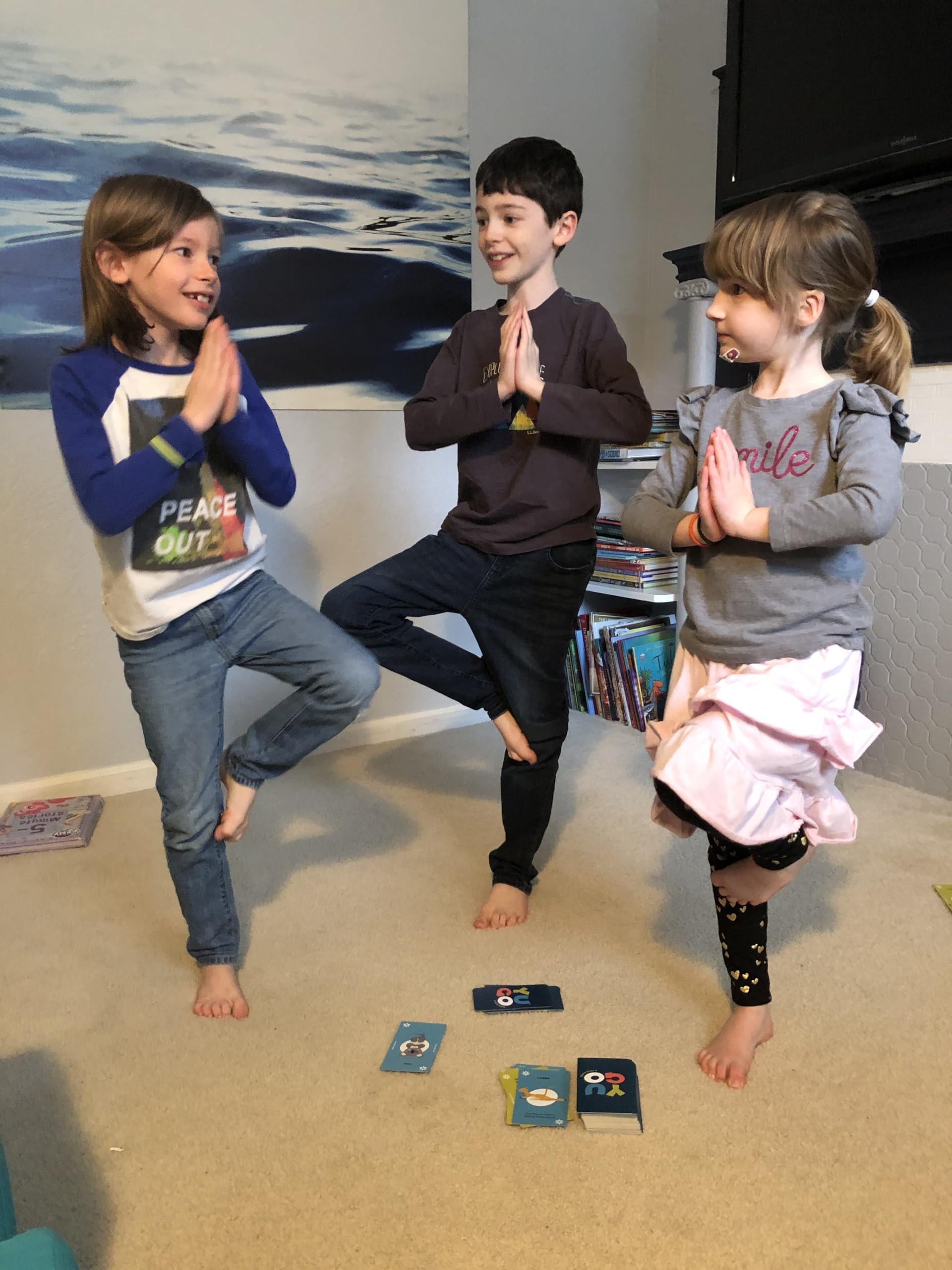 Yugo Yoga Cards for Kids & Families - Award Winning - Interactive Yoga Card Game with Yoga Poses, Balance, Movement & Mindfulness Activities