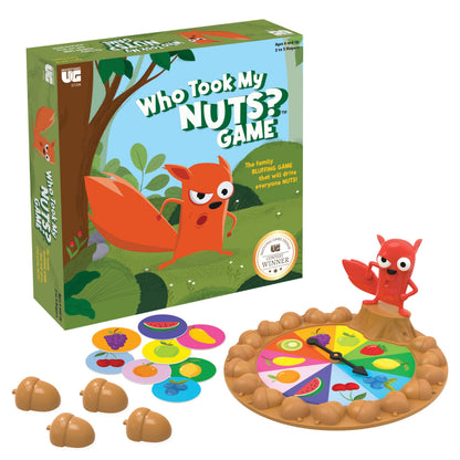 Who Took My Nuts? Family Bluffing Game, Fast-Paced Strategy Game, Ages 6+