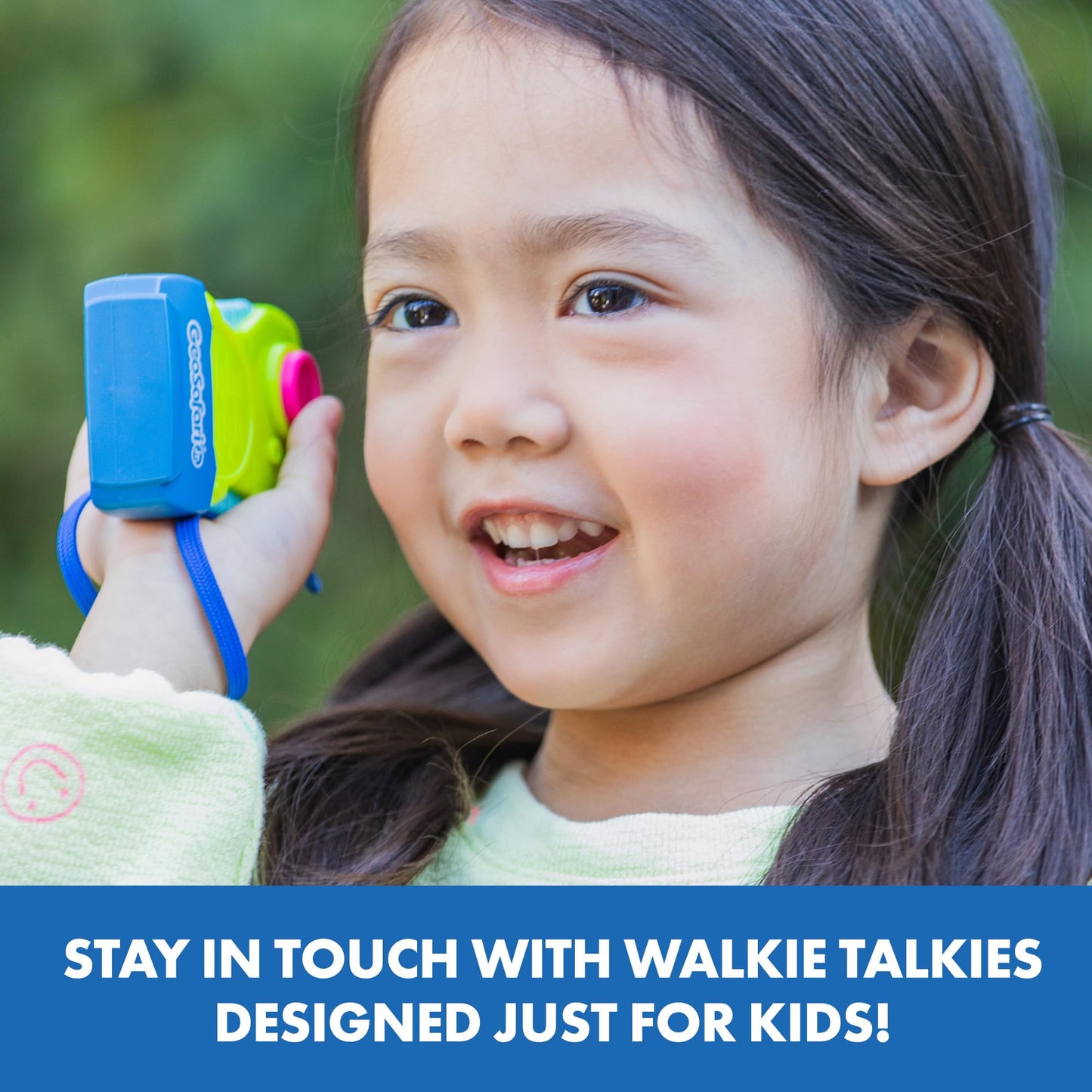 Educational Insights GeoSafari My First Walkie Talkies 2-Pack - Walkie Talkies for Kids, Kids Outdoor Toys, Camping and Adventure Toy, Kid-Friendly