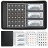 400-Pocket Fireproof Coin Collection Book & 36 Paper Money Organizer Binder