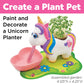 Creativity for Kids Unicorn Self-Watering Plant Pet, Unicorn Crafts for Girls, Summer Activities for Kids, DIY Garden Craft Kit (Ages 6+)
