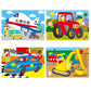 Galt Toys, 4 Puzzles in A Box - Vehicles, for Ages 36