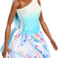 Barbie Unicorn Doll with Blue Fantasy Hair, Ombre Outfit & Themed Accessories Including Headband & Tail