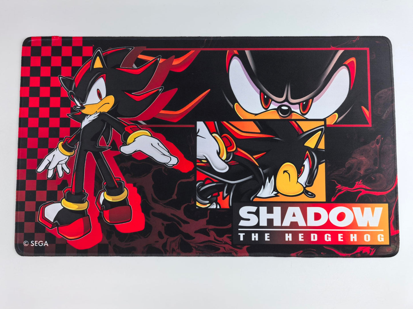 KESS: Sonic: Playmat - Modern Shadow - 23.75 x 13.5 Neoprene, Non-Slip, Tabletop Accessory, Comfort-Protection, Card-Board-Dice-RPG Games, Mouse Pad