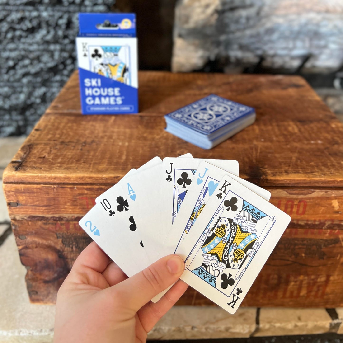 Ski House Games Signature Ski-Themed Playing Cards, 52-Card Deck, Winter Sports Design, Gift for Skiers, Apres Ski, Ski Games, Travel Games