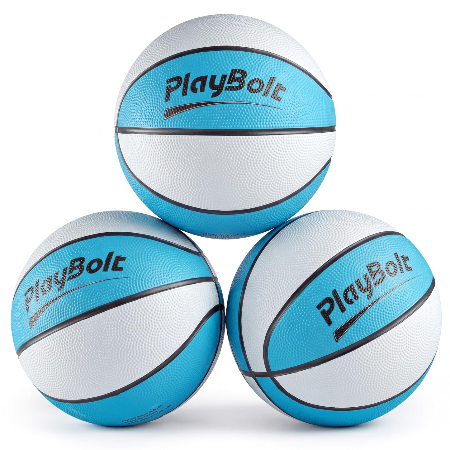 7-Inch Pool Basketballs Size 3 (3-Pack) Waterproof Floating Water Balls