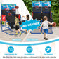 Goplus Kids Basketball Arcade Game, Dual Shot Basketball Game for 2 Players with 4 Balls & Inflation Pump, Indoor Outdoor Sport Play Birthday Gift